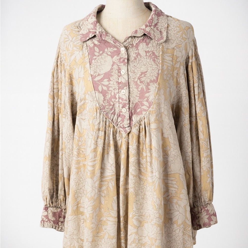 Magnolia Pearl Tora Henley Full Sleeve O/S NWT - Picture 3 of 3
